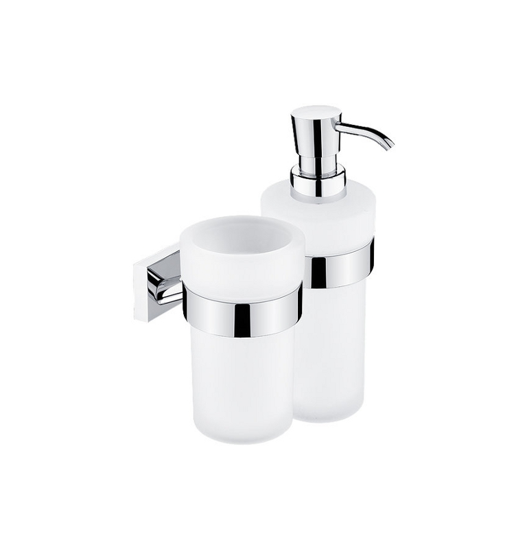 Cup for toothbrushs and Soap Dispenser NIMCO KEIRA KE 2205831W-26