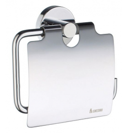 Toilet roll holder with lid SMEDBO HOME - Polished chrome