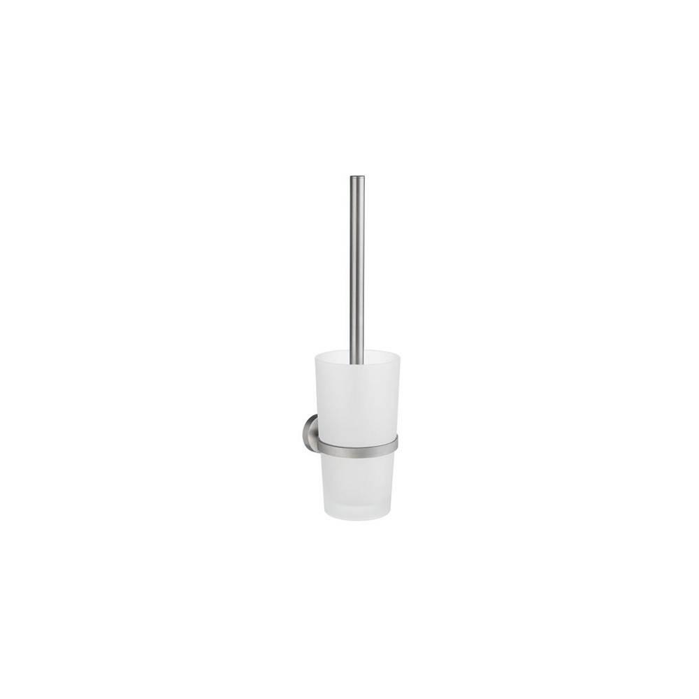 WC-Bürste mit Glasbehälter SMEDBO HOME - Chrom geschliffen