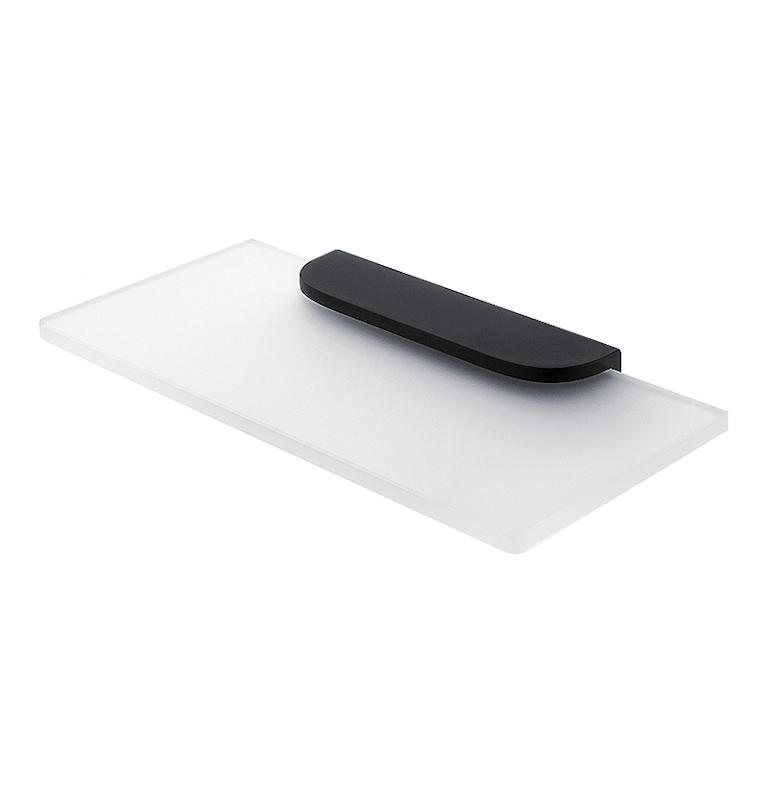 Półka szklana z uchwytem NIMCO NIKAU BLACK NKC 30091B-20-90 Półka szklana z uchwytem NIMCO NIKAU BLACK NKC 30091B-20-90