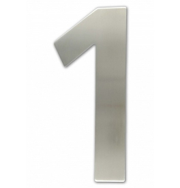 House number 150 mm inox