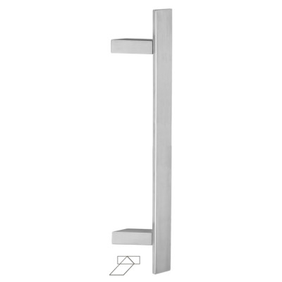 Pull handle FIMET K41Z - Brushed stainless steel
