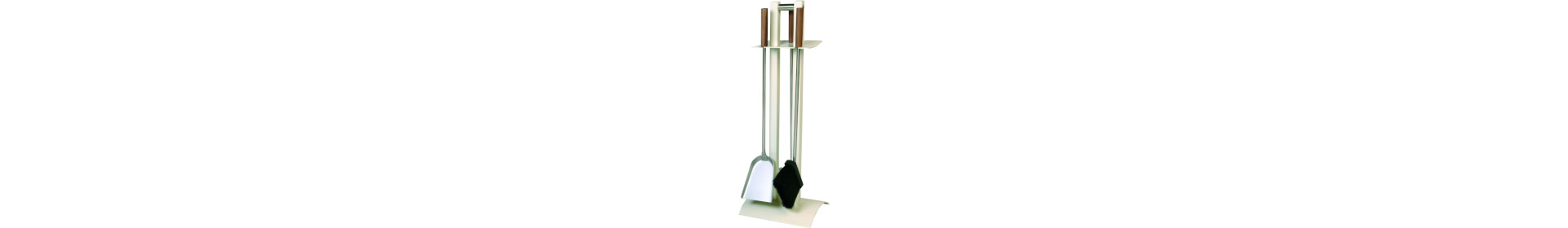 Fireplace tools - Ivory