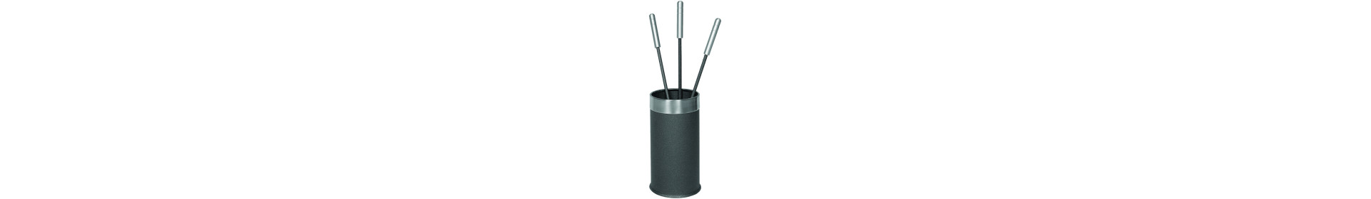Anthracite fireplace tools